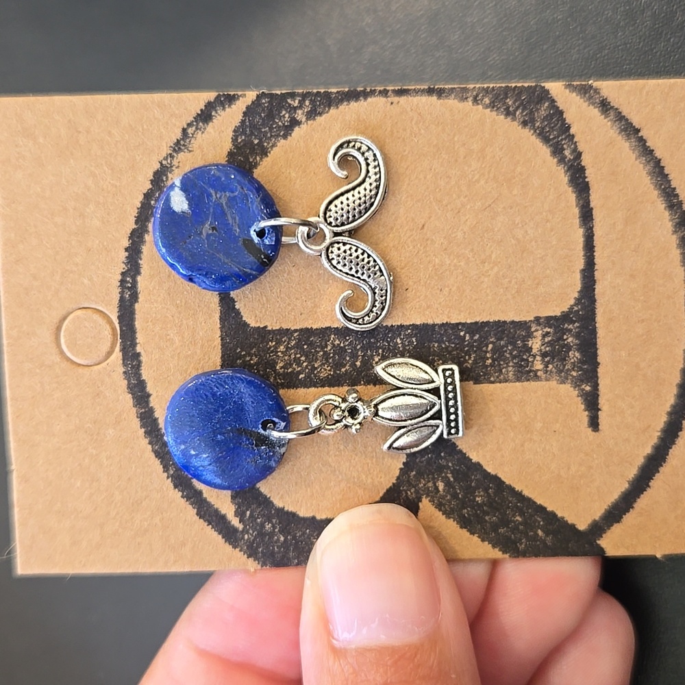 "Millennial" Handmade Earrings From Upcycle Materials Repurpose